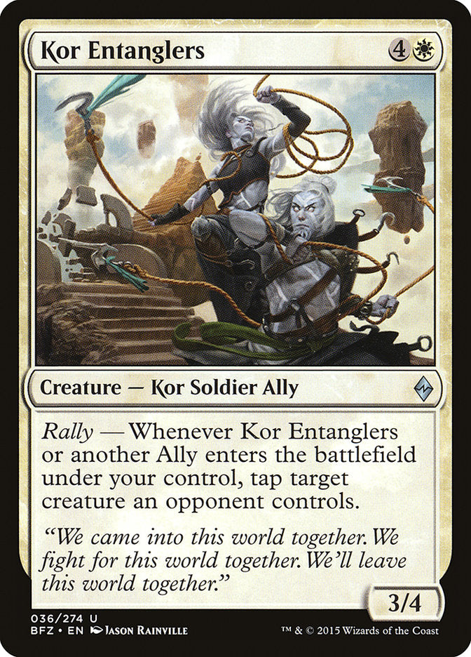 MTG Card Title: Kor Entanglers BFZ/36