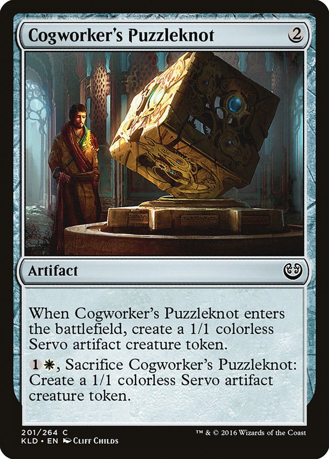 MTG Card Title: Cogworker's Puzzleknot KLD/201