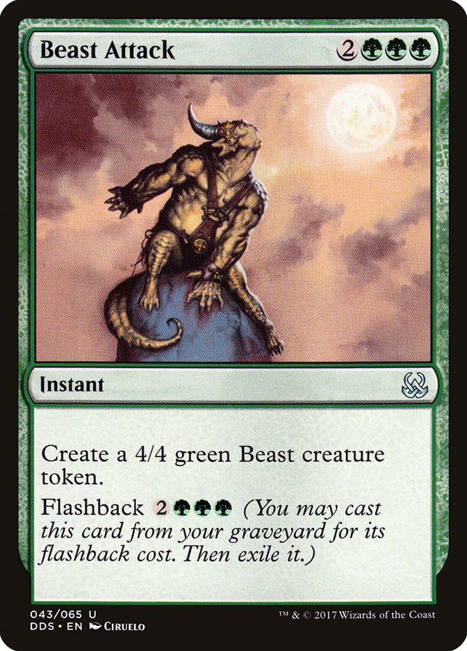 MTG Card Title: Beast Attack DDS/43
