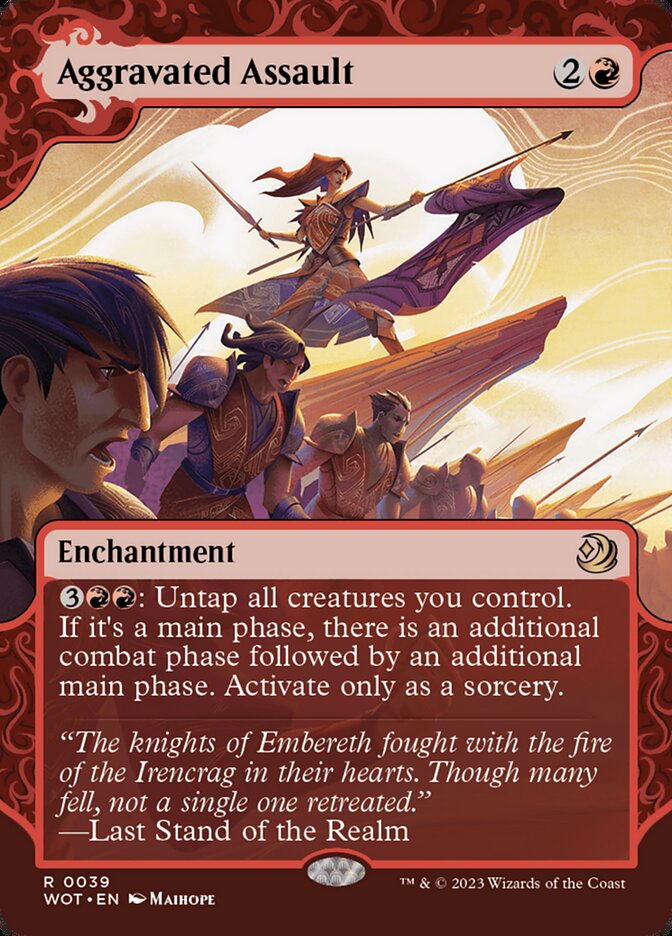 MTG Card Title: Aggravated Assault WOT/39