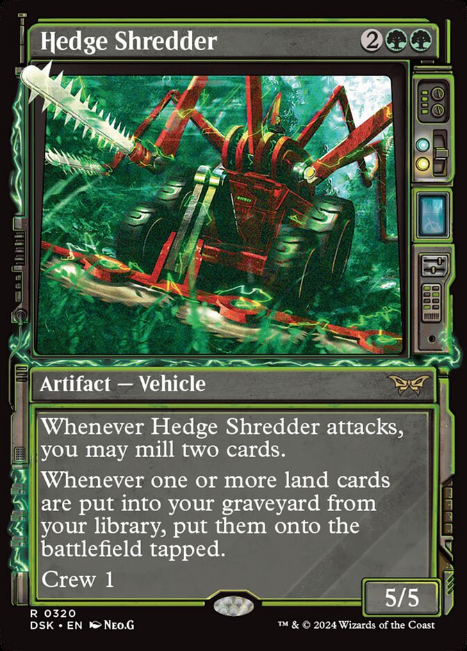 MTG Card Title: Hedge Shredder DSK/320