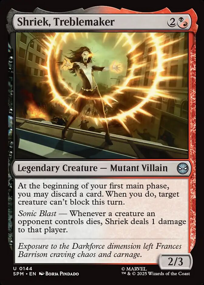 MTG Card Title: Shriek, Treblemaker SPM/144
