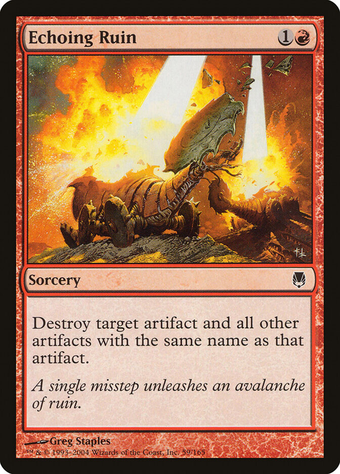 MTG Card Title: Echoing Ruin DST/59