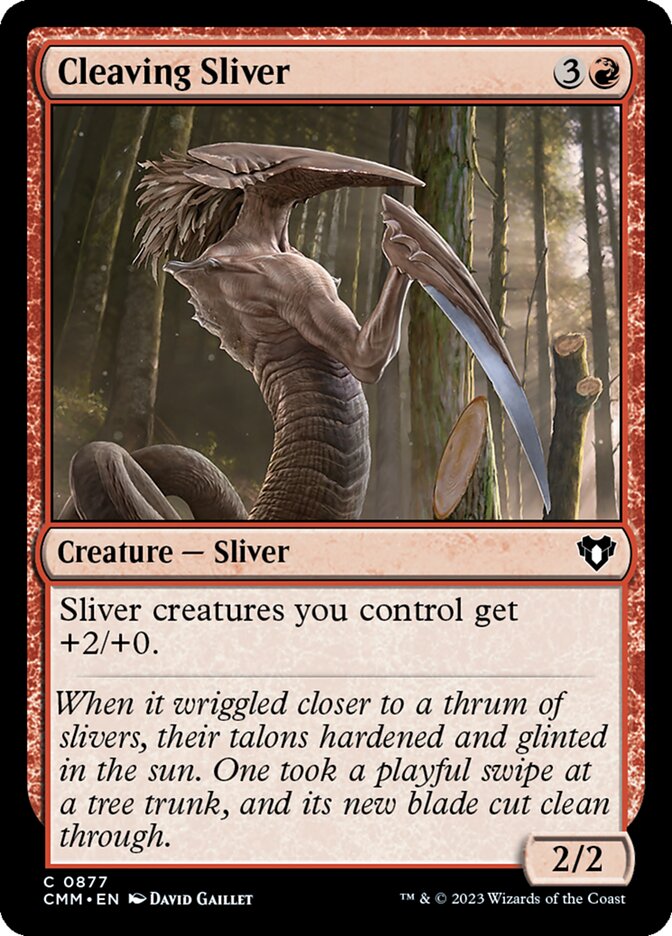 MTG Card Title: Cleaving Sliver CMM/877