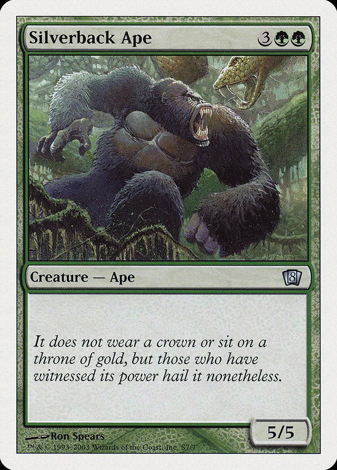 MTG Card Title: Silverback Ape 8ED/S7