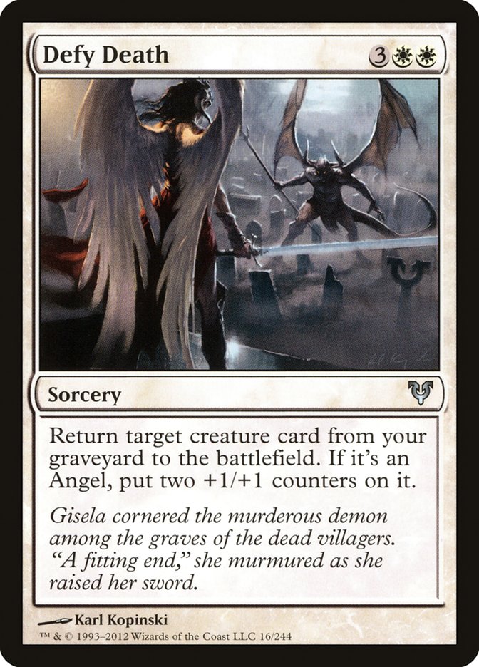 MTG Card Title: Defy Death AVR/16