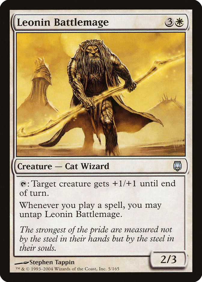 MTG Card Title: Leonin Battlemage DST/5