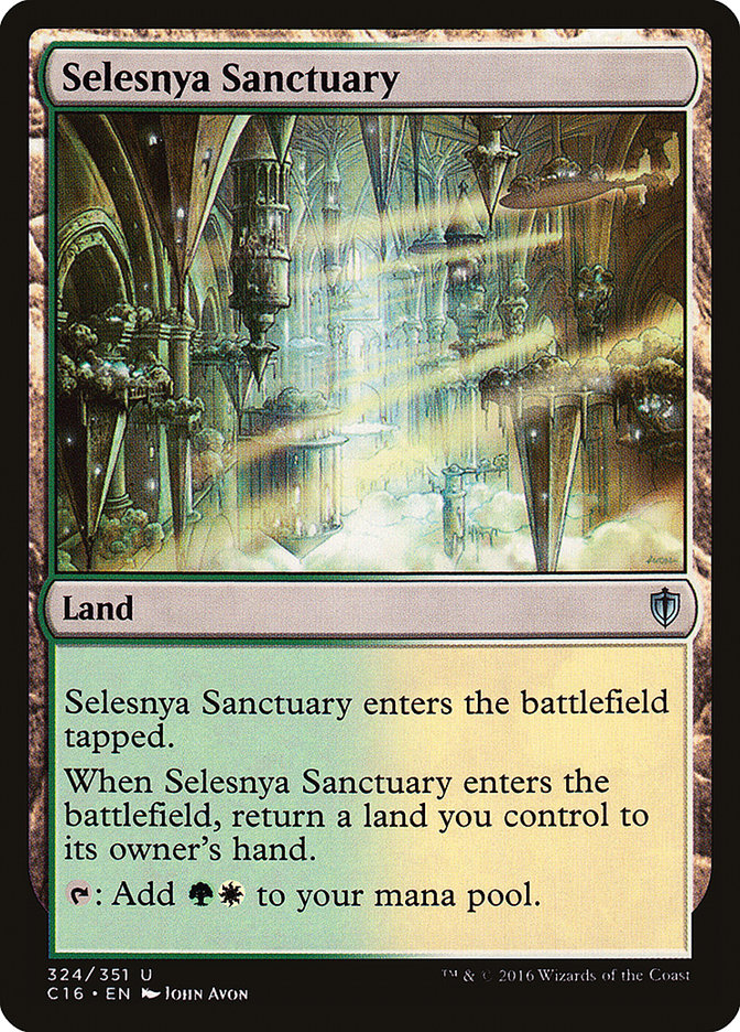 MTG Card Title: Selesnya Sanctuary C16/324