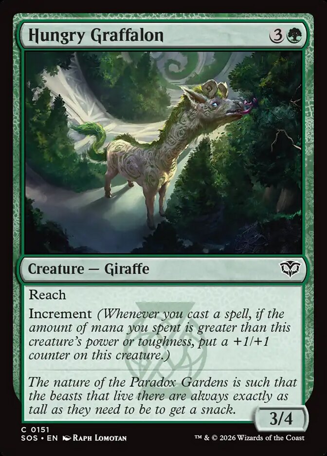 MTG Card Title: Hungry Graffalon SOS/151