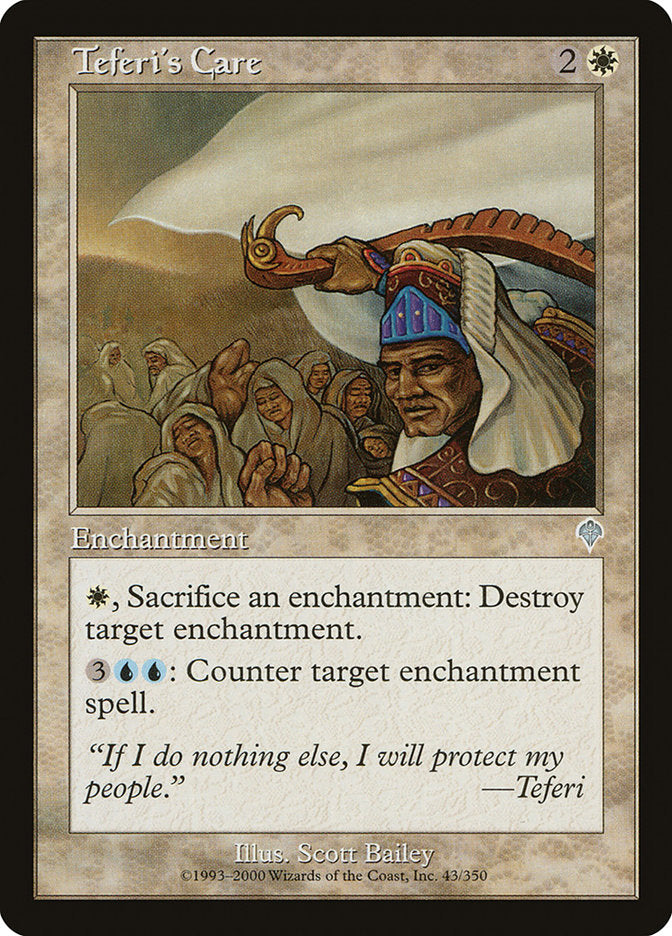 MTG Card Title: Teferi's Care INV/43