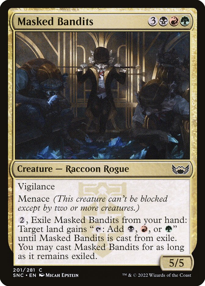 MTG Card Title: Masked Bandits SNC/201