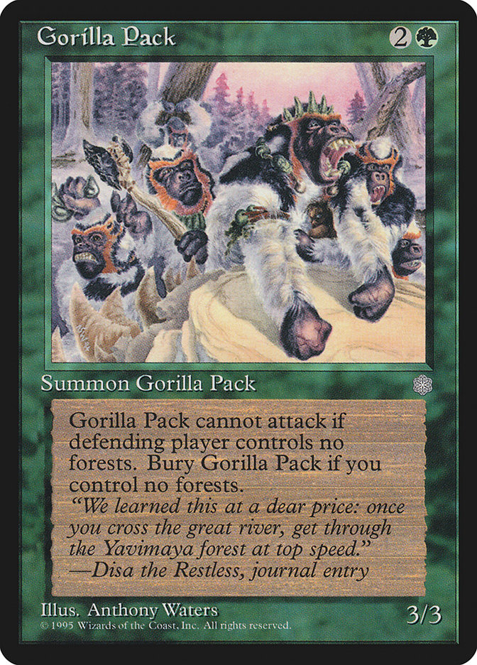 MTG Card Title: Gorilla Pack ICE/247