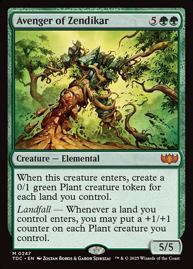 MTG Card Title: Avenger of Zendikar TDC/247