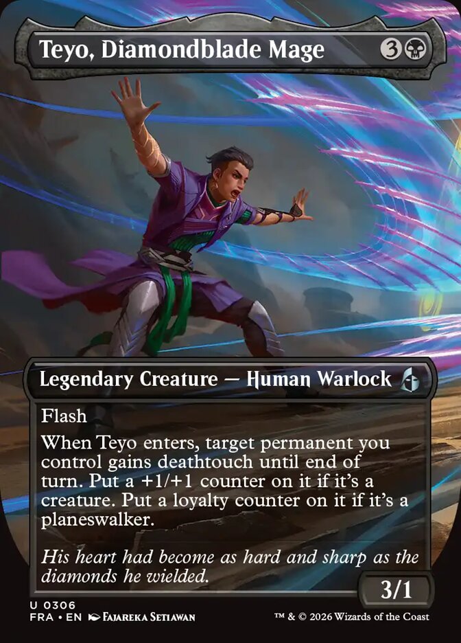 MTG Card Title: Teyo, Diamondblade Mage FRA/306