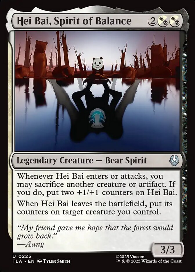 MTG Card Title: Hei Bai, Spirit of Balance TLA/225