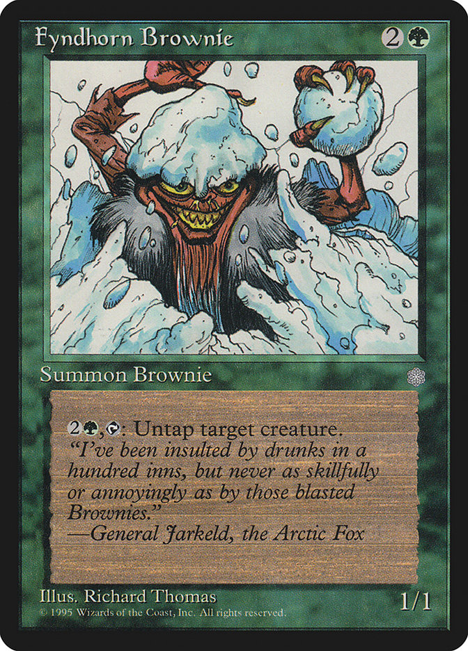 MTG Card Title: Fyndhorn Brownie ICE/242
