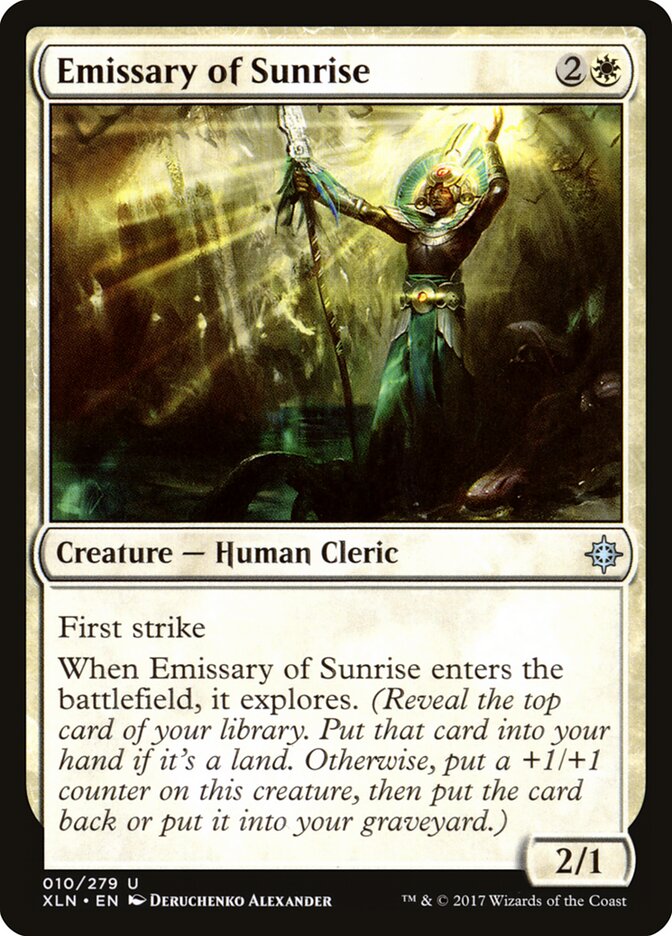 MTG Card Title: Emissary of Sunrise XLN/10