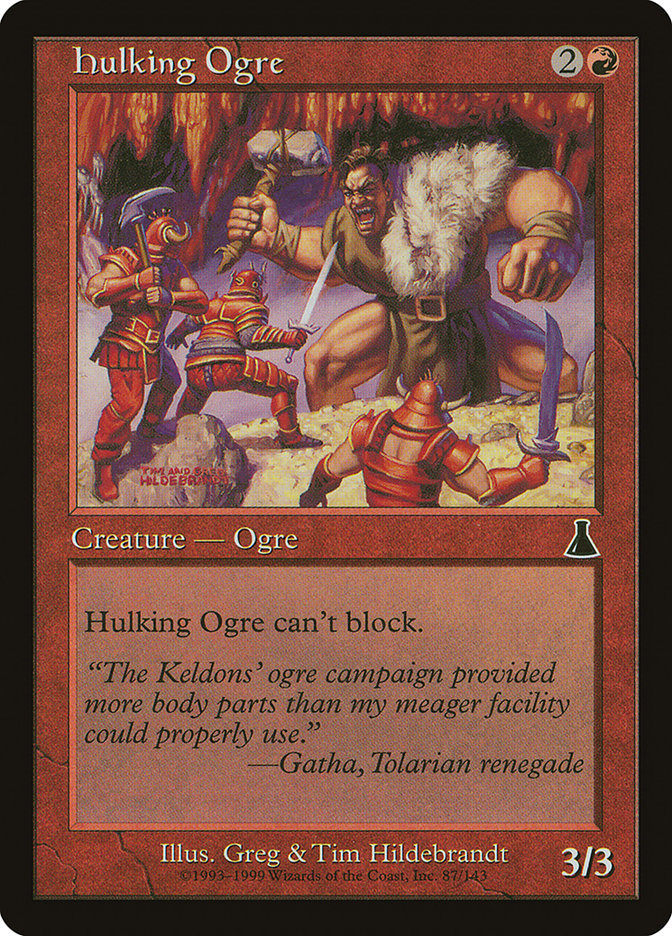 MTG Card Title: Hulking Ogre UDS/87