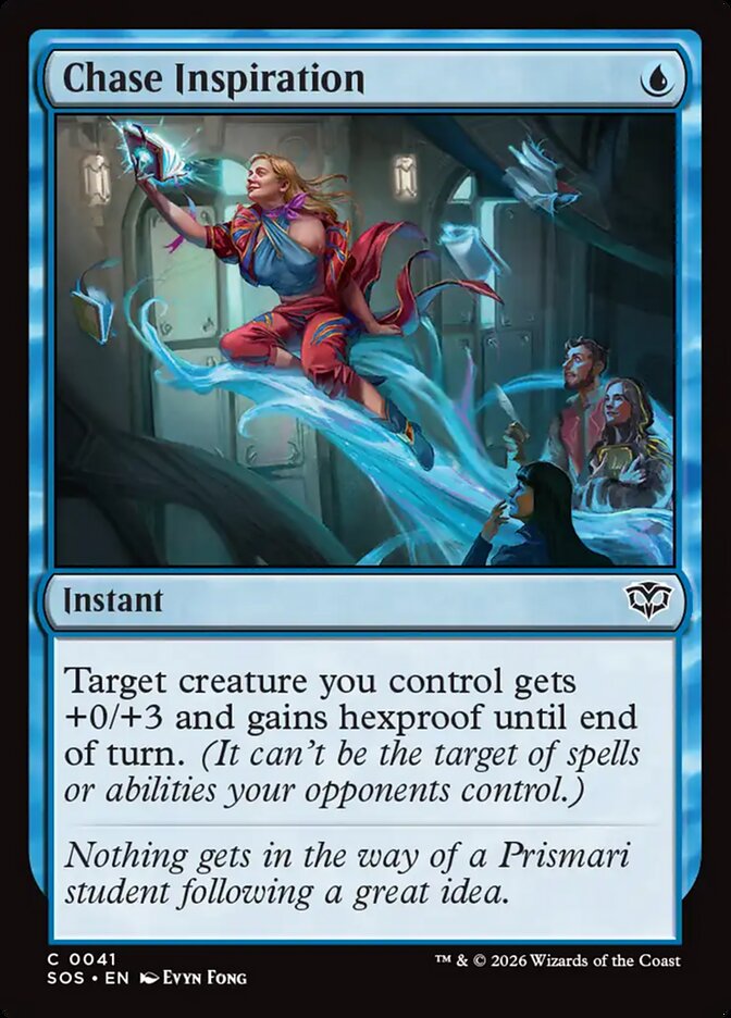 MTG Card Title: Chase Inspiration SOS/41