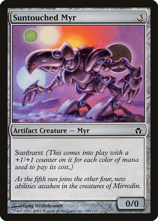 MTG Card Title: Suntouched Myr 5DN/160