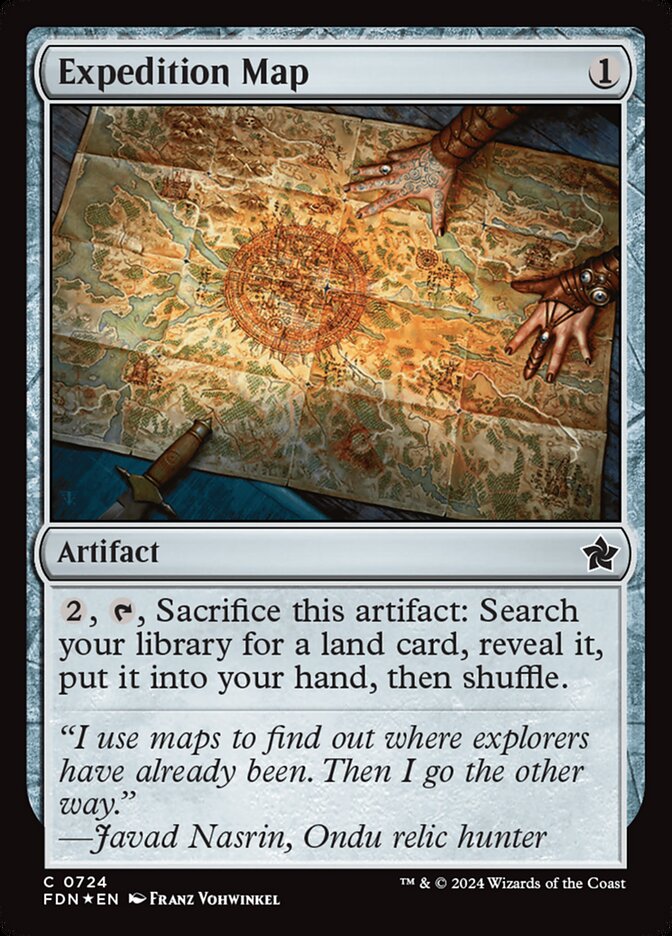 MTG Card Title: Expedition Map FDN/724