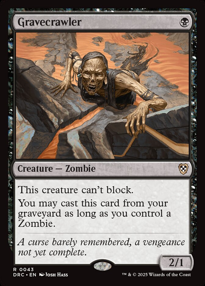 MTG Card Title: Gravecrawler DRC/43