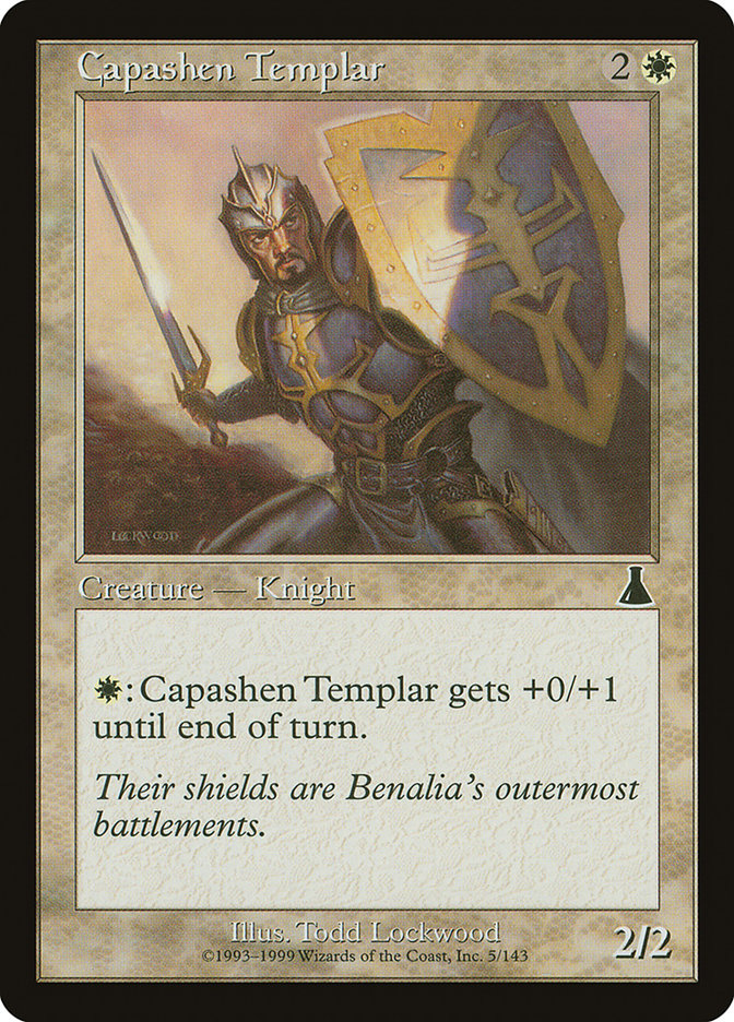 MTG Card Title: Capashen Templar UDS/5
