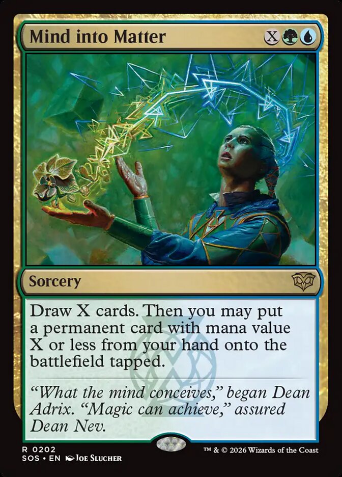 MTG Card Title: Mind into Matter SOS/202