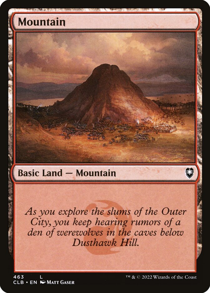 MTG Card Title: Mountain CLB/463