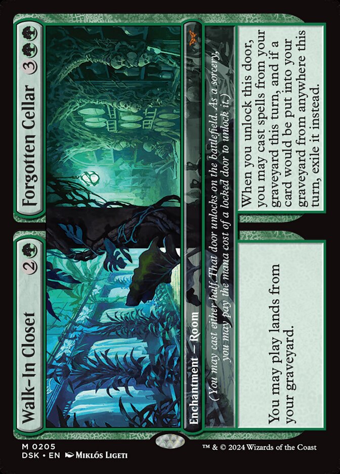 MTG Card Title: Walk-In Closet // Forgotten Cellar DSK/205