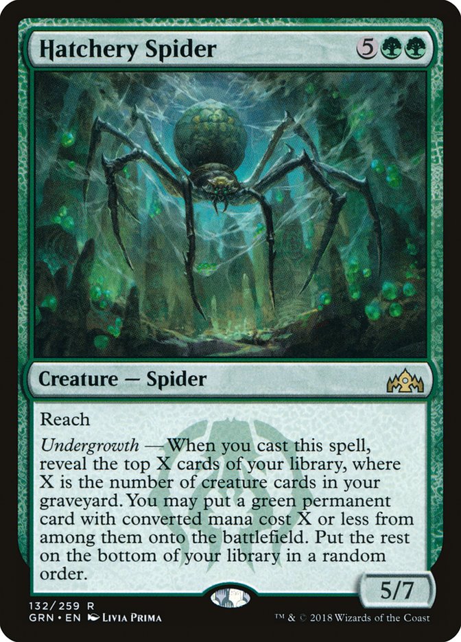 MTG Card Title: Hatchery Spider GRN/132