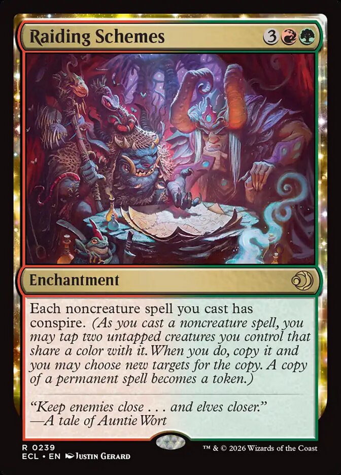 MTG Card Title: Raiding Schemes ECL/239