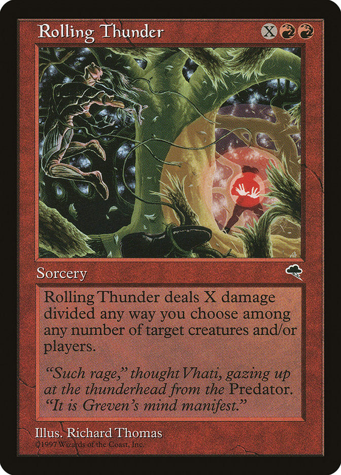 MTG Card Title: Rolling Thunder TMP/198