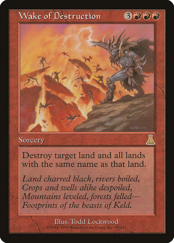 MTG Card Title: Wake of Destruction UDS/99