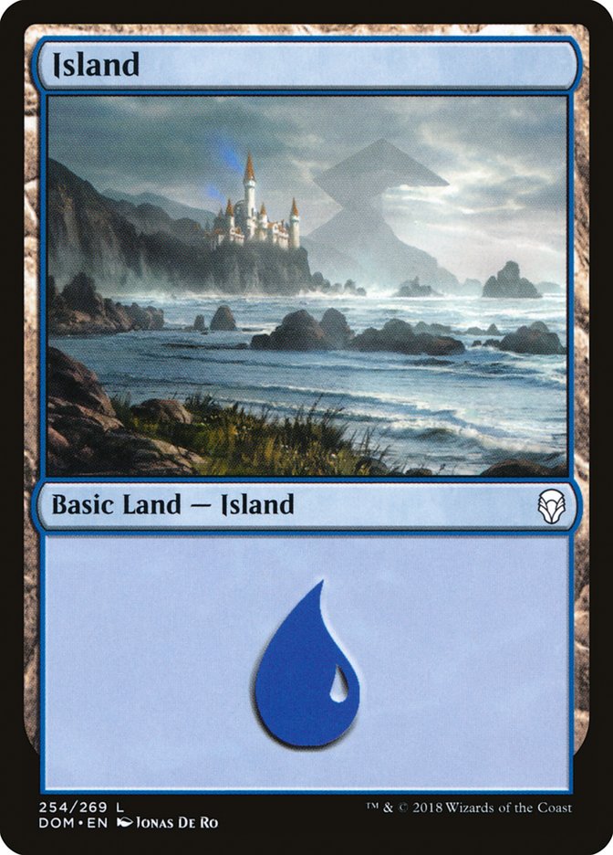 MTG Card Title: Island DOM/254