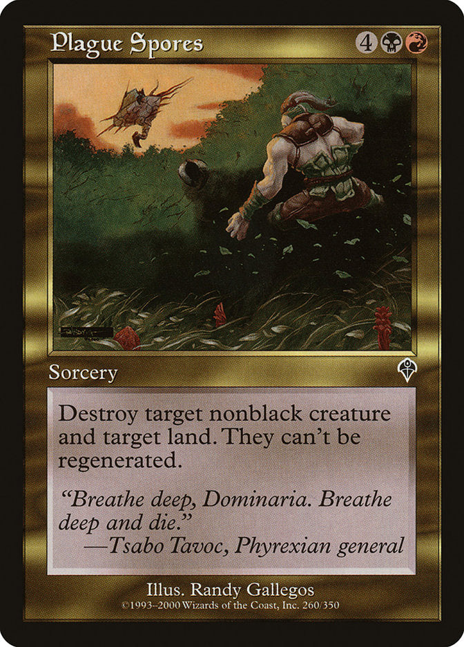 MTG Card Title: Plague Spores INV/260