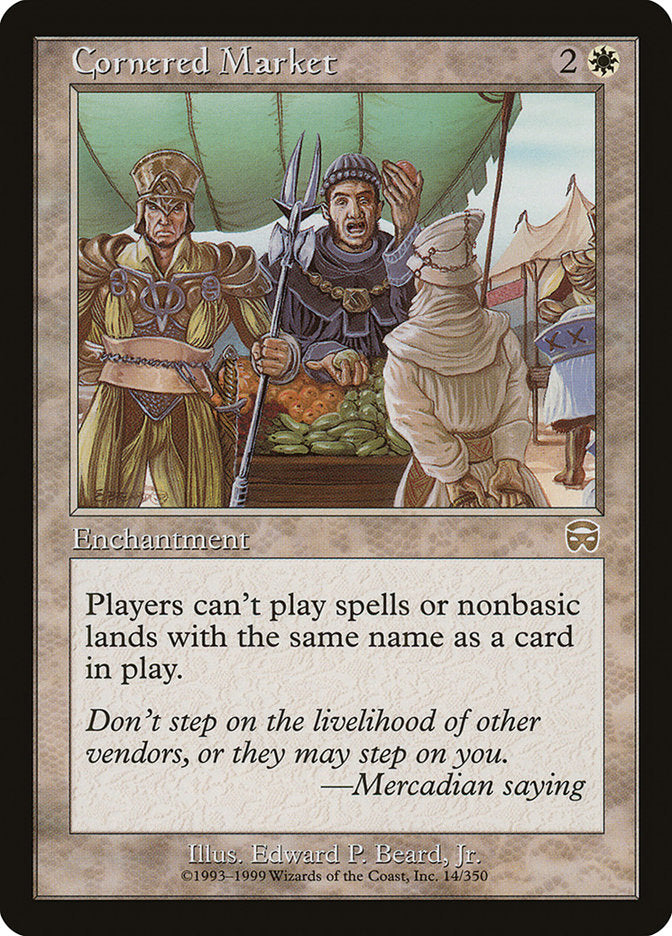 MTG Card Title: Cornered Market MMQ/14