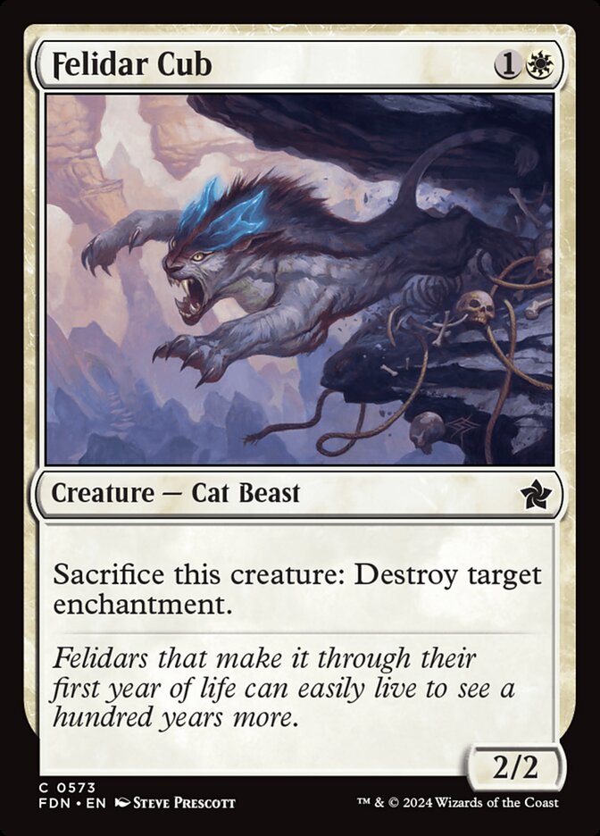 MTG Card Title: Felidar Cub FDN/573