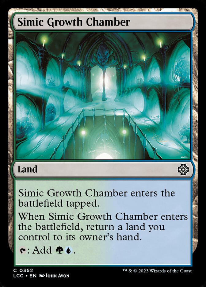 MTG Card Title: Simic Growth Chamber LCC/352