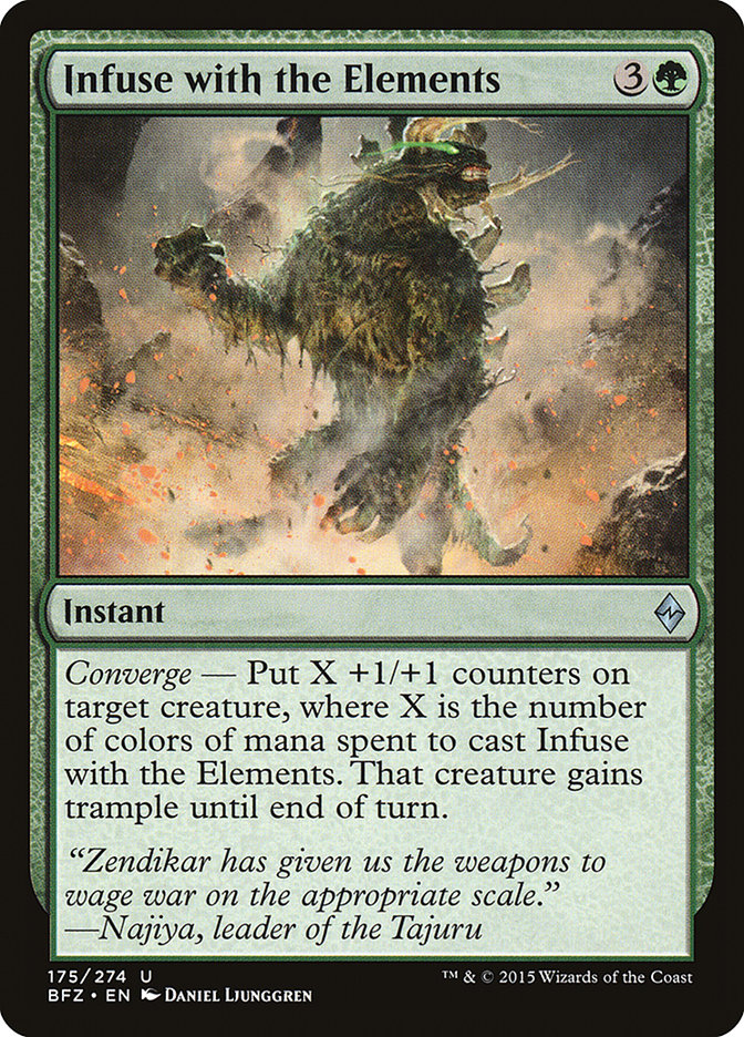 MTG Card Title: Infuse with the Elements BFZ/175