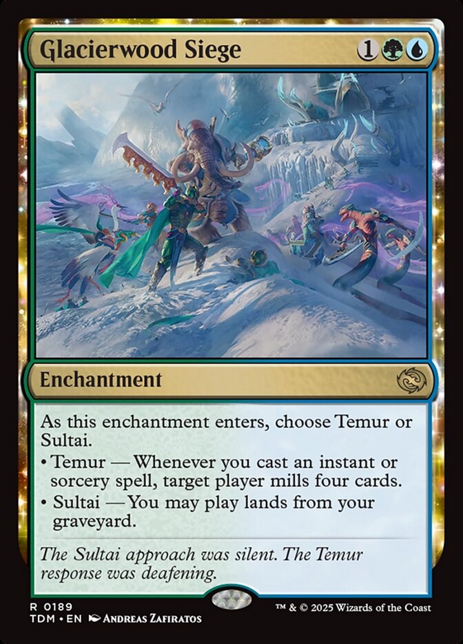 MTG Card Title: Glacierwood Siege TDM/189