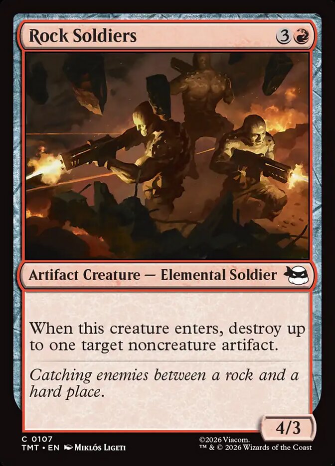 MTG Card Title: Rock Soldiers TMT/107