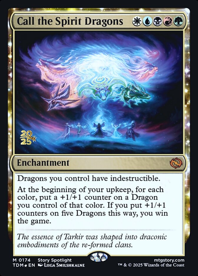 MTG Card Title: Call the Spirit Dragons PTDM/174s