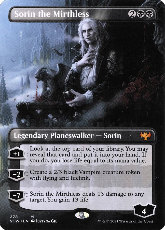MTG Card Title: Sorin the Mirthless VOW/278