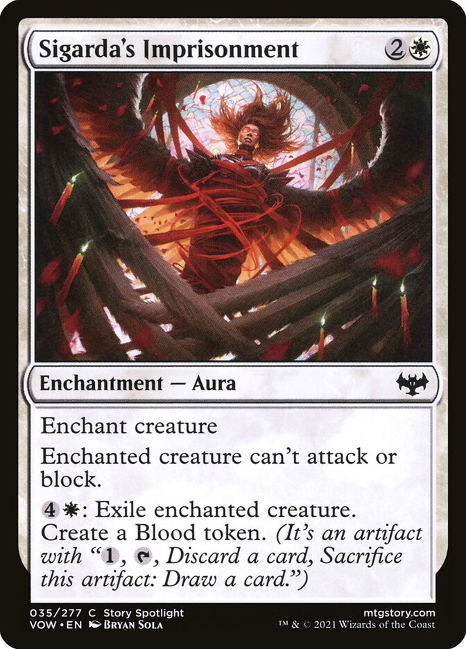MTG Card Title: Sigarda's Imprisonment VOW/35