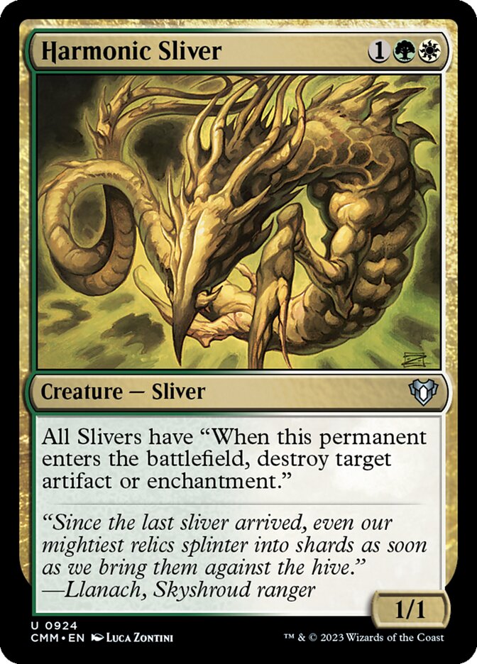 MTG Card Title: Harmonic Sliver CMM/924