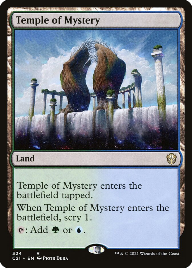 MTG Card Title: Temple of Mystery C21/324