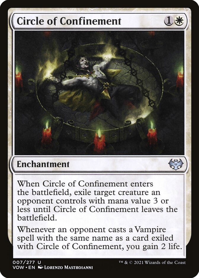 MTG Card Title: Circle of Confinement VOW/7