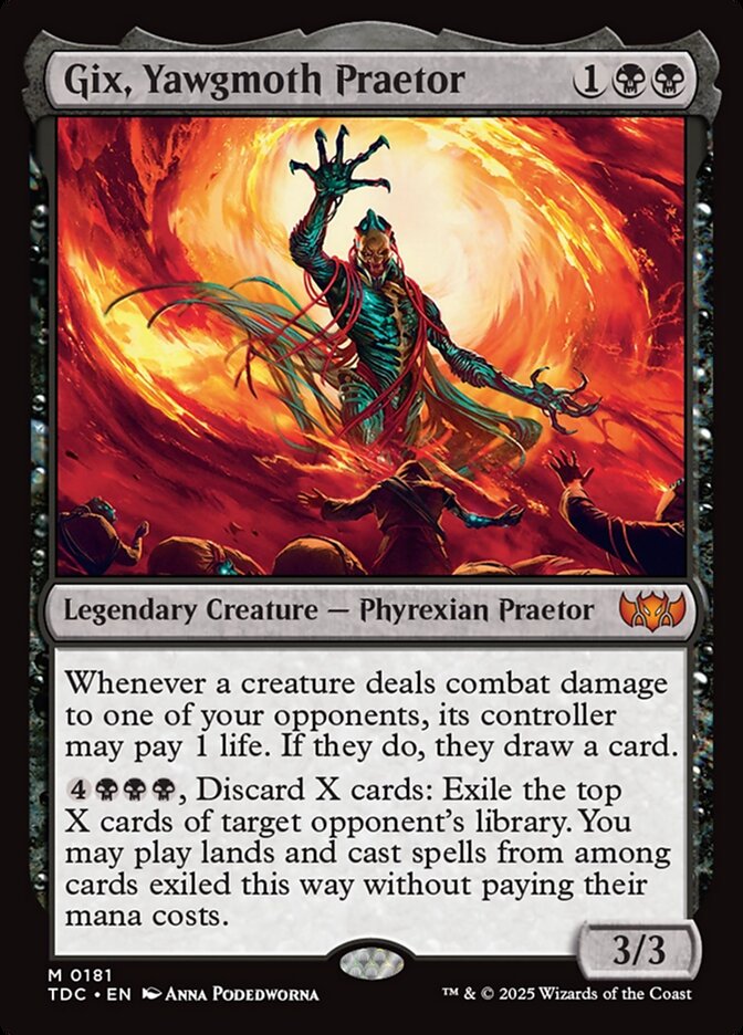 MTG Card Title: Gix, Yawgmoth Praetor TDC/181