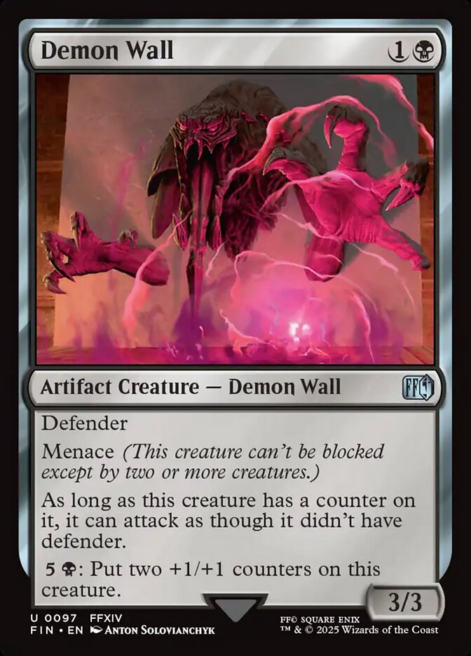 MTG Card Title: Demon Wall FIN/97